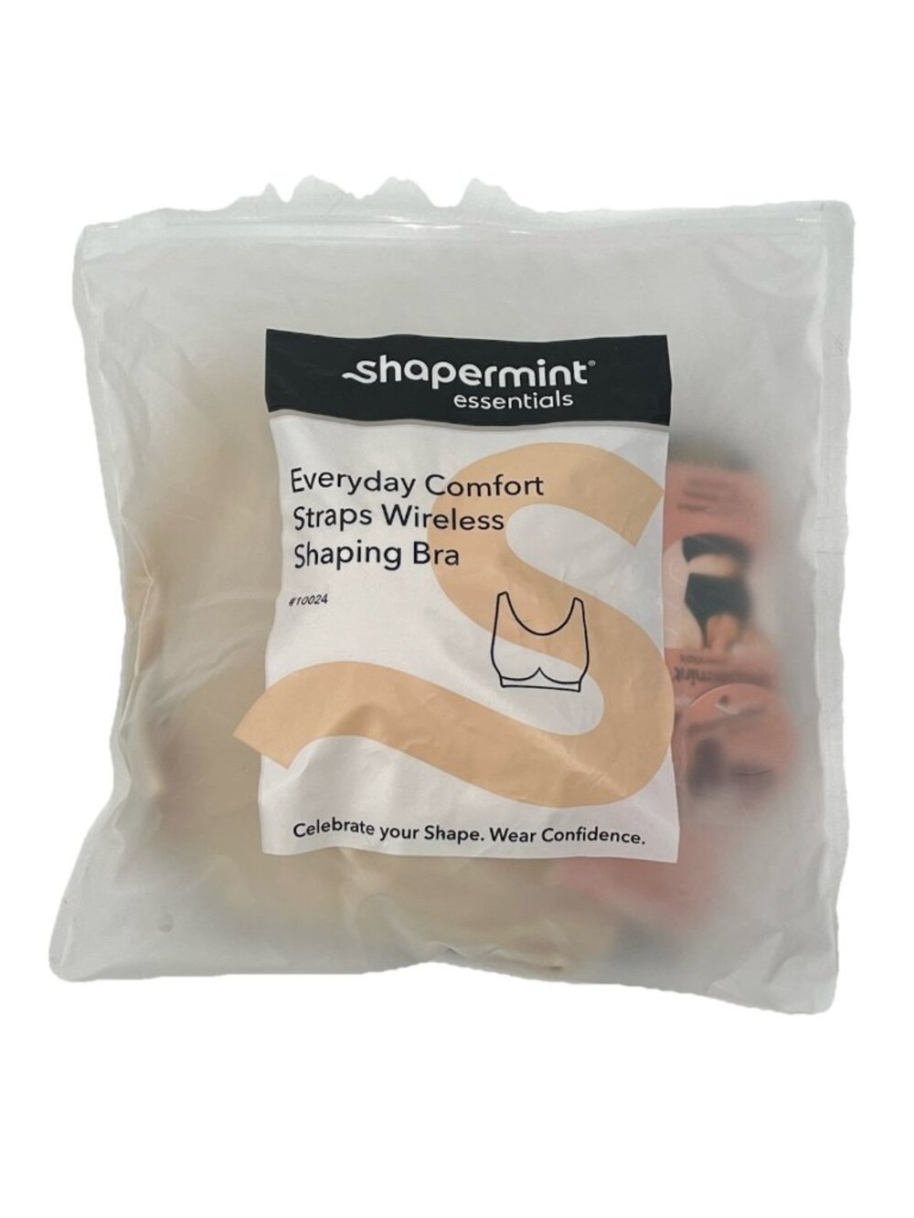Shapermint Everyday Comfort Straps Wireless Shaping Bra 4XL NWT Beige